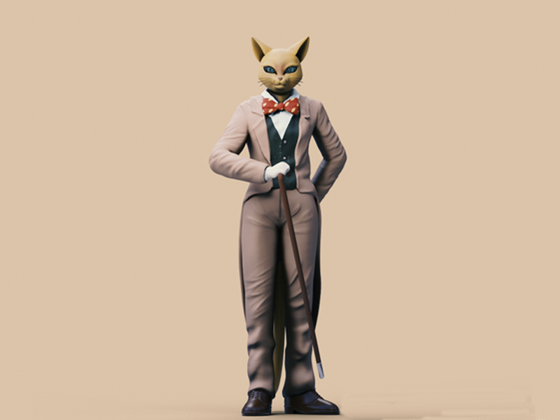 ​猫男爵3D打印模型免费STL文件下载-深圳市博易特智能科技有限公司